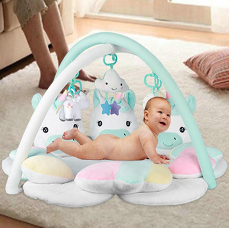 Baby Play Gym With Unicorn Mat