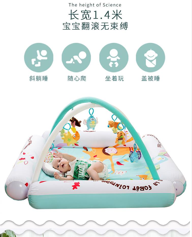 Tapis de jeu pour bébé avec clôture