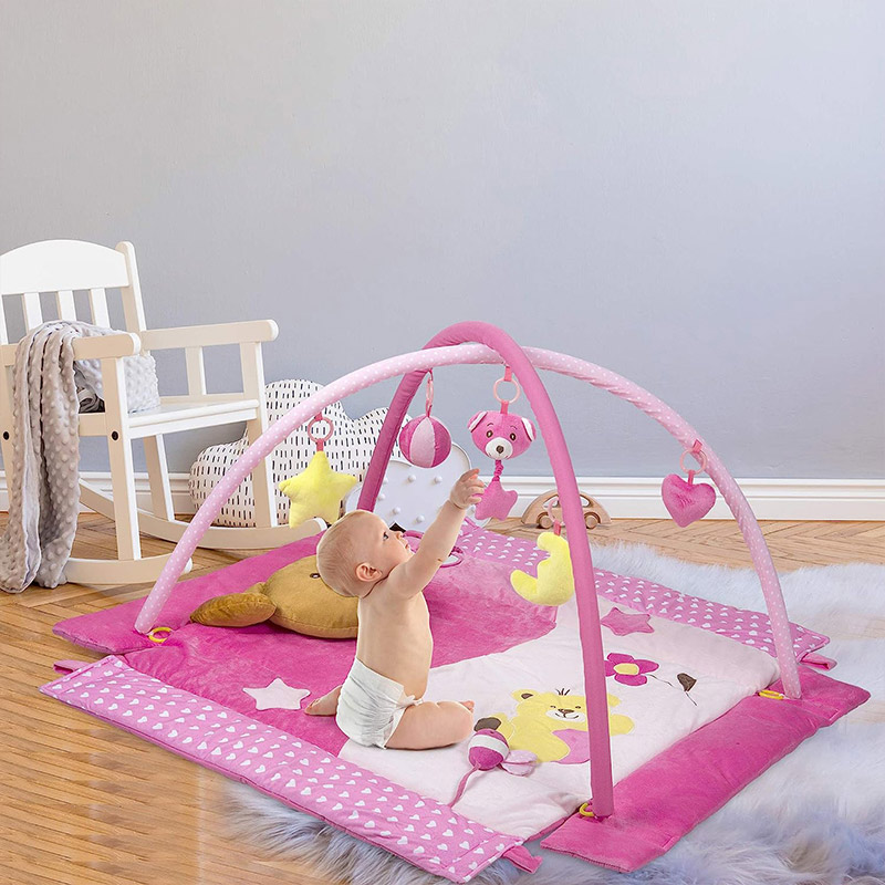 Baby Play Mat With Cradle Bear