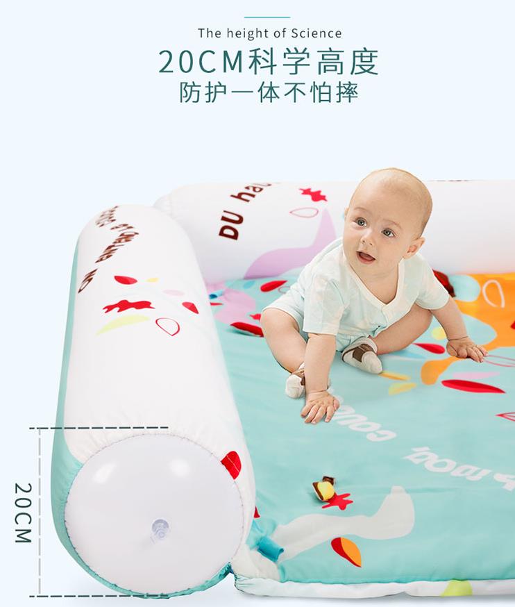 Tapis de jeu pour bébé avec clôture