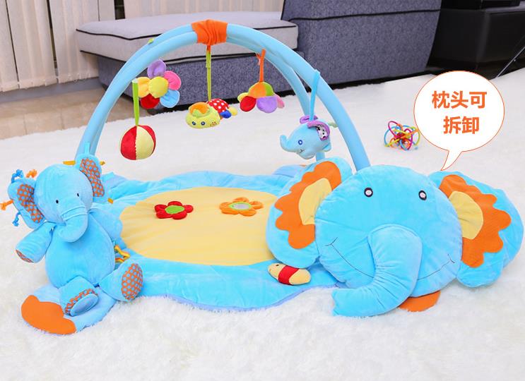 Salle de sport pour bébé avec tapis éléphant