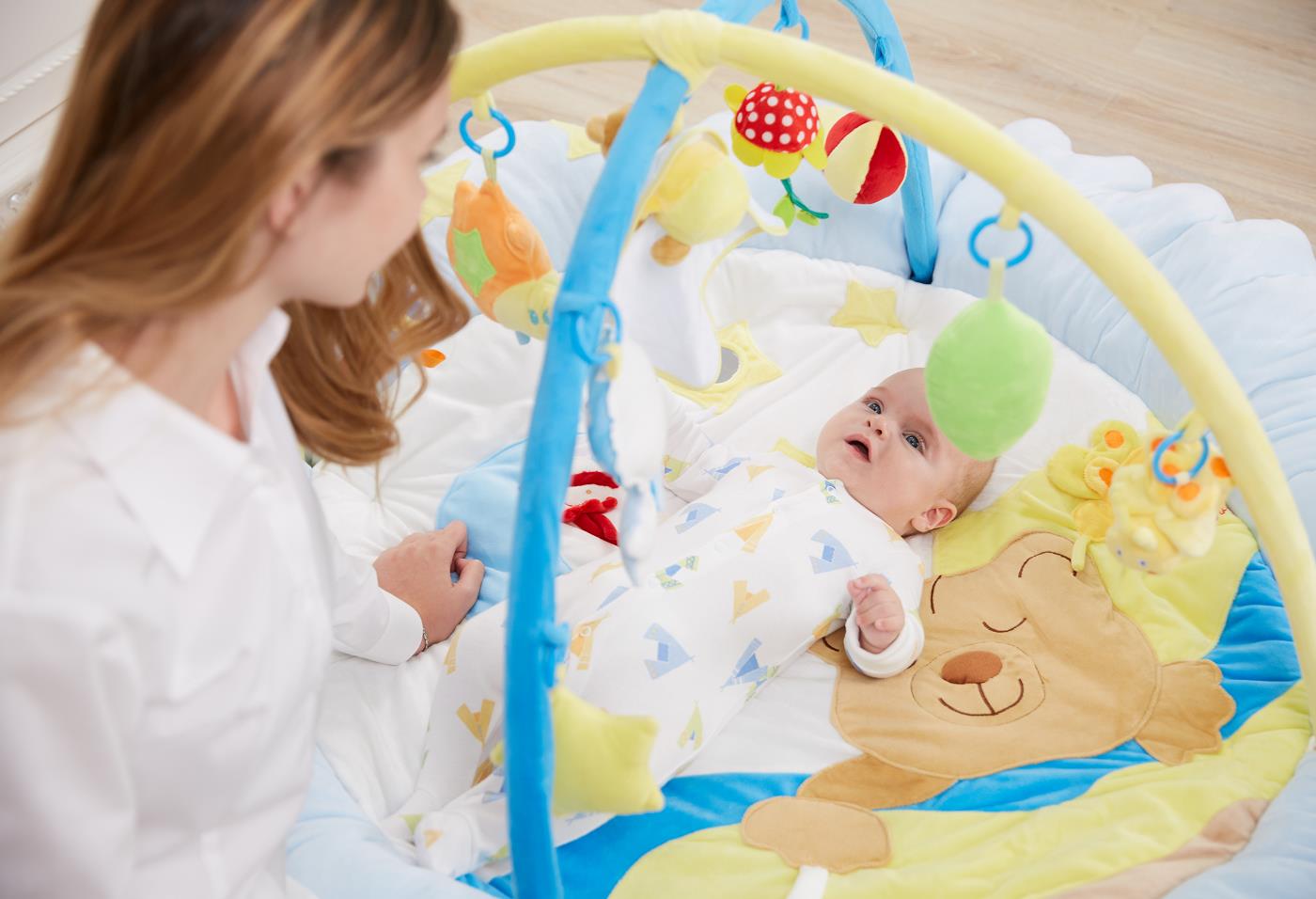 Baby Play Gym With Bear Mat