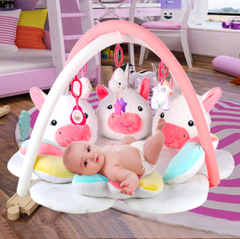 Baby Play Gym With Unicorn Mat